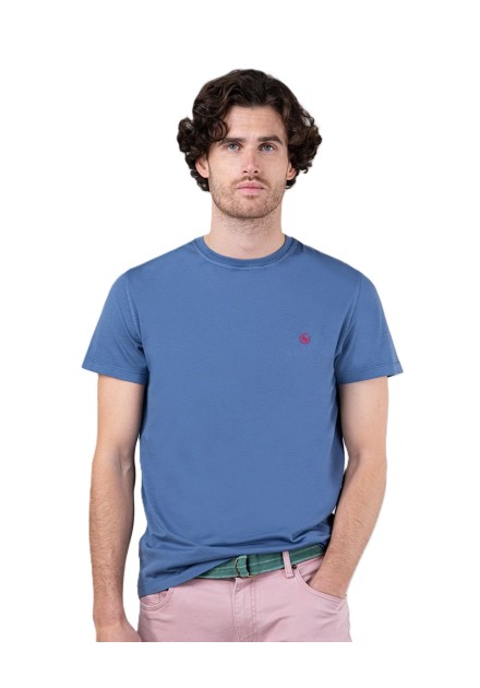 EL GANSO CAMISETA GARMENT DYED AZUL 1100s240030