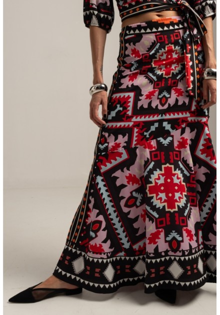 PEACE AND CHAOS SKIRT MAXI LABYRINTH S24303