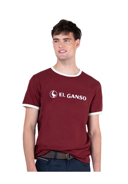 EL GANSO CAMISETA HOMBRE 1100W240081GRANATE