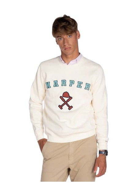 HARPER AND NEYER SUDADERA RETRO RAW 404124036