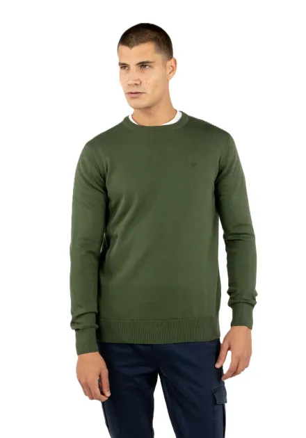 WILLIOT JERSEY CUELLO REDONDO KHAKI HBPU018