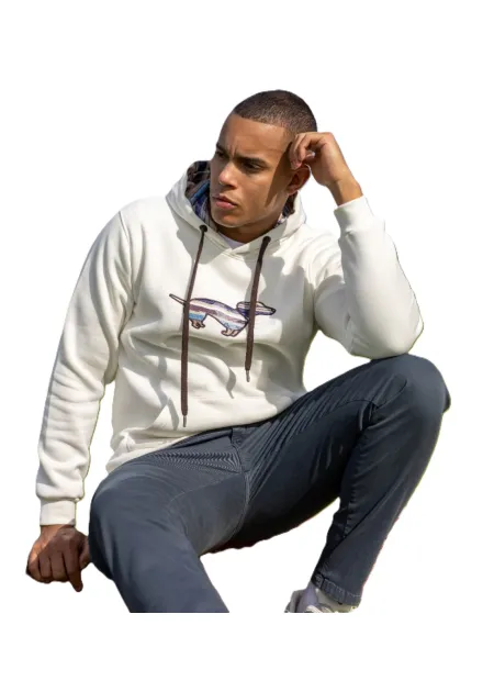 TECKEL SUDADERA CABALLERO BLANCO 4616