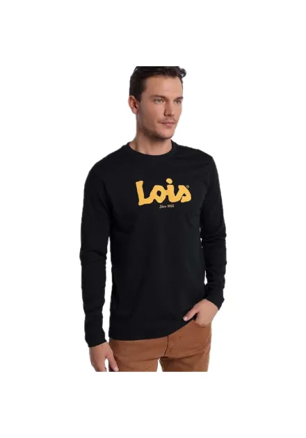 LOIS CAMISETA NEGRA LOGO PECHO 157023178