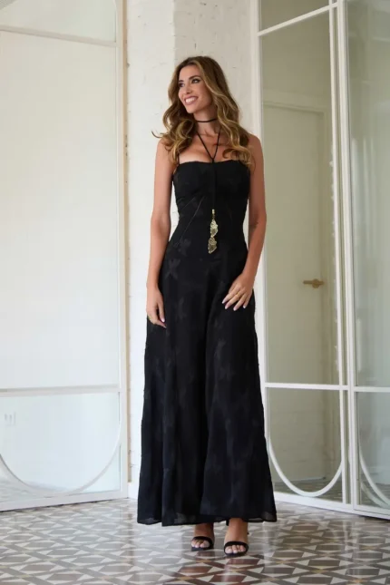 CAMALEONICA VESTIDO MUJER VESTIDO CUERVO NEGRO
