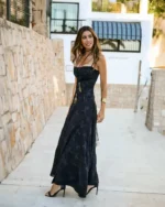 CAMALEONICA VESTIDO MUJER VESTIDO CUERVO NEGRO - Imagen 4