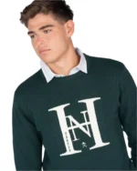 HARPER AND NEYER JERSEY HOMBRE 601125002 VERDE BOTELLA - Imagen 3