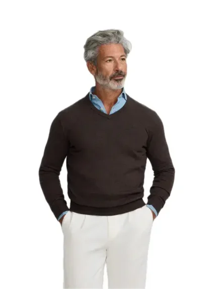 SILBON JERSEY HOMBRE 133587 MARRON