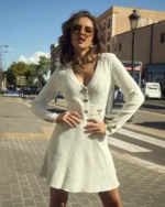 CAMALEONICA VESTIDO MUJER VESTIDO MADREPERLA CRUDO