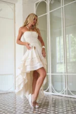 CAMALEONICA VESTIDO MUJER VESTIDO SAELIS CRUDO