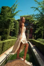 CAMALEONICA VESTIDO MUJER VESTIDO SAELIS CRUDO - Imagen 2