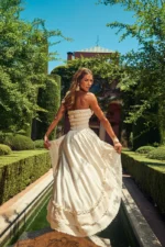 CAMALEONICA VESTIDO MUJER VESTIDO SAELIS CRUDO - Imagen 3