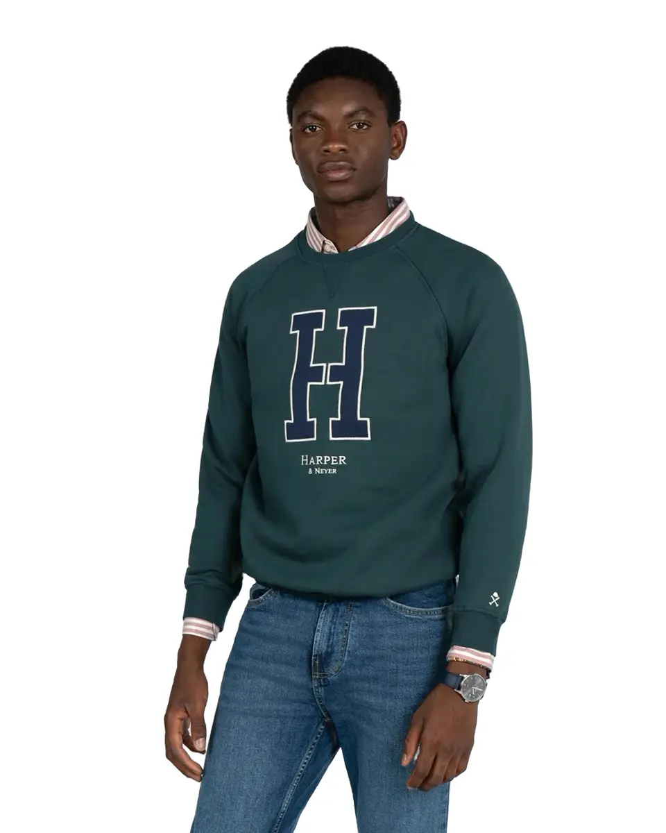11105_1_V0 HARPER AND NEYER SUDADERA 404126301 982 VERDE BOSQUE - Imagen 1
