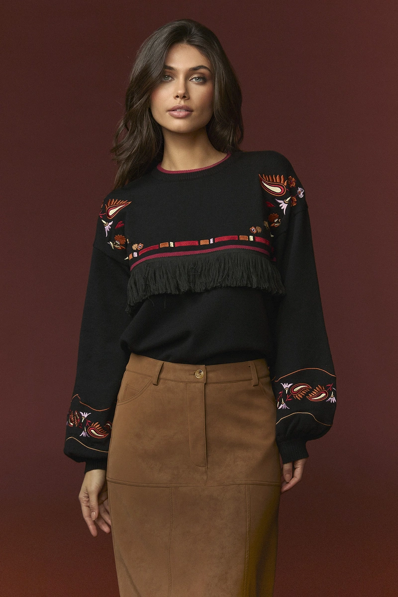 11419_1_V0 MINUETO JERSEY 262-313 NEGRO - Imagen 1
